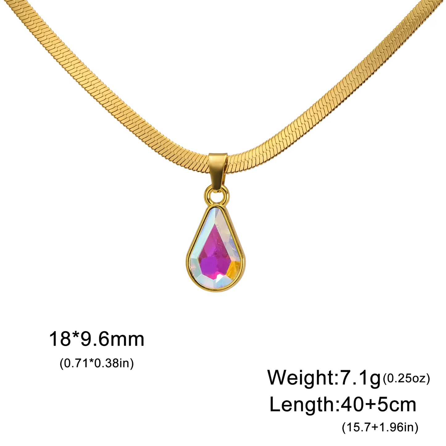 Crystal Water Drop Necklace