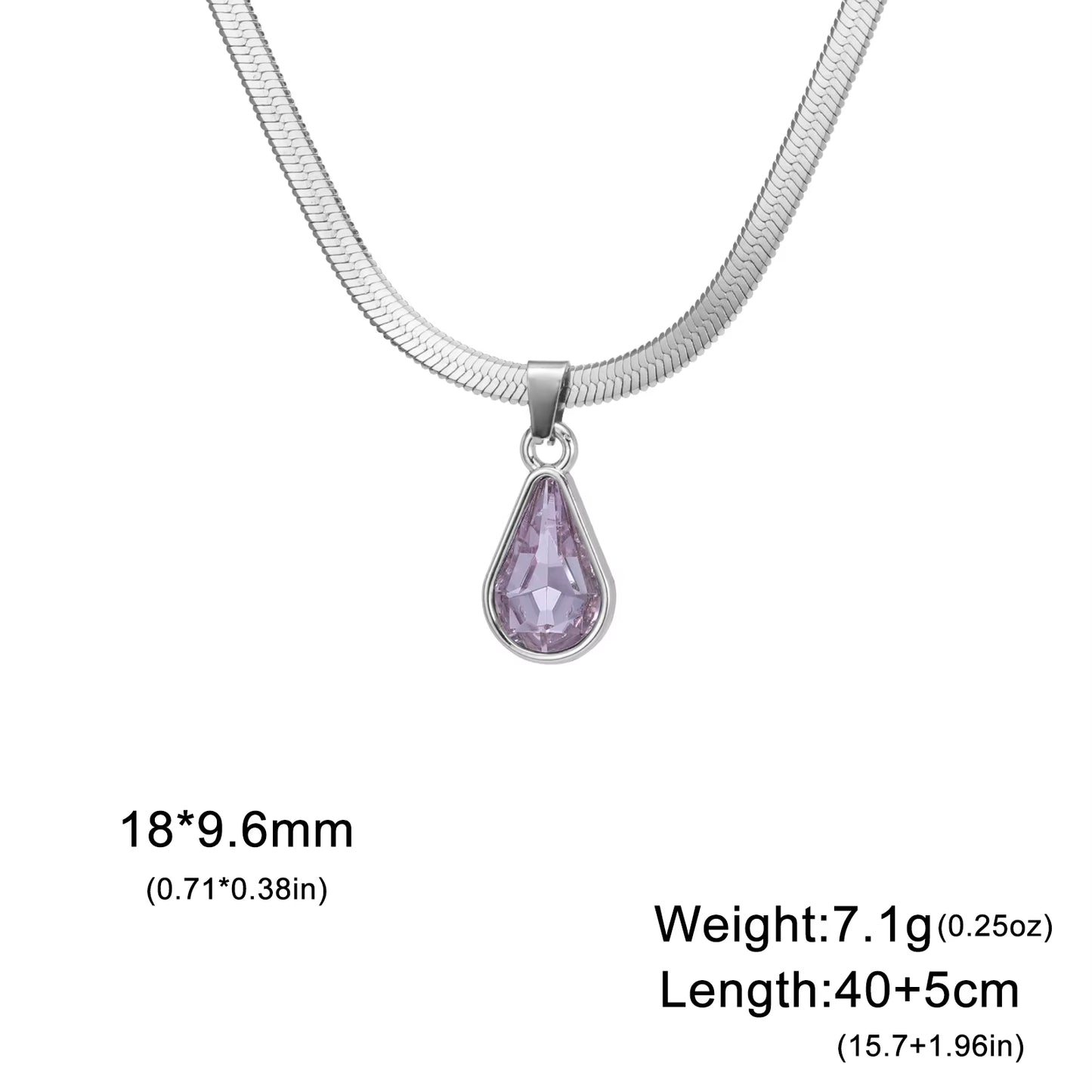 Crystal Water Drop Necklace