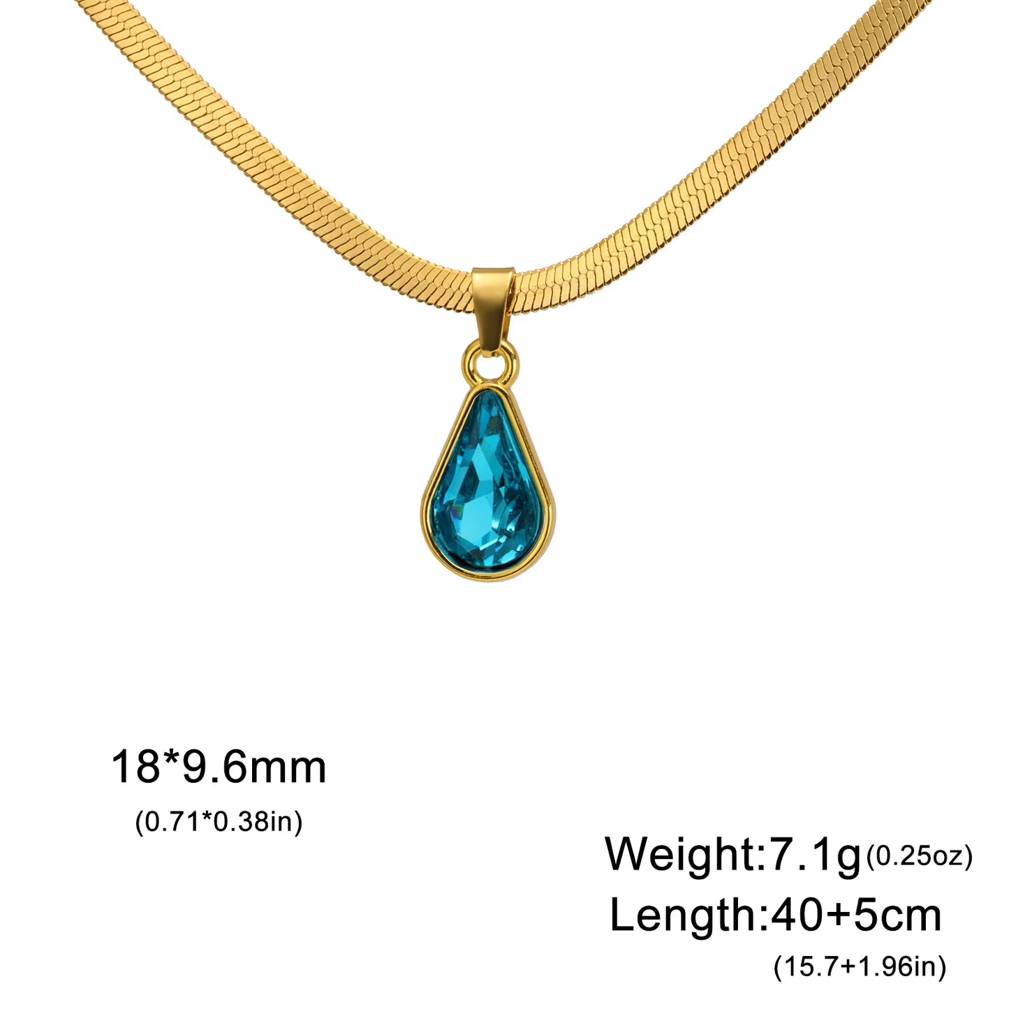 Crystal Water Drop Necklace
