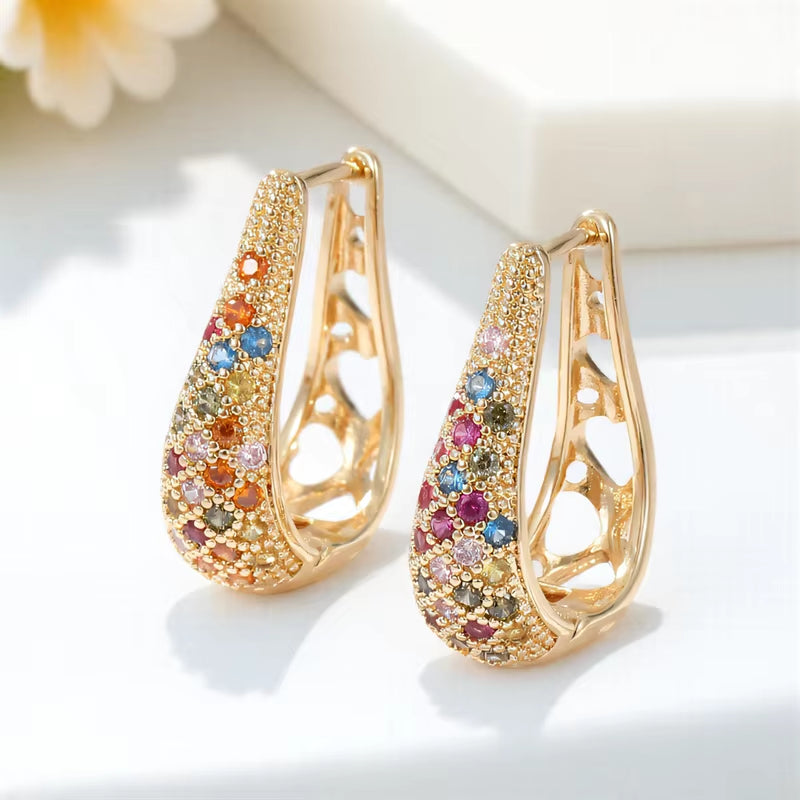Elegant Crystal Stone, Vintage Gold