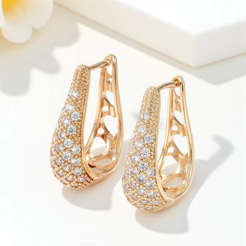 Elegant Crystal Stone, Vintage Gold