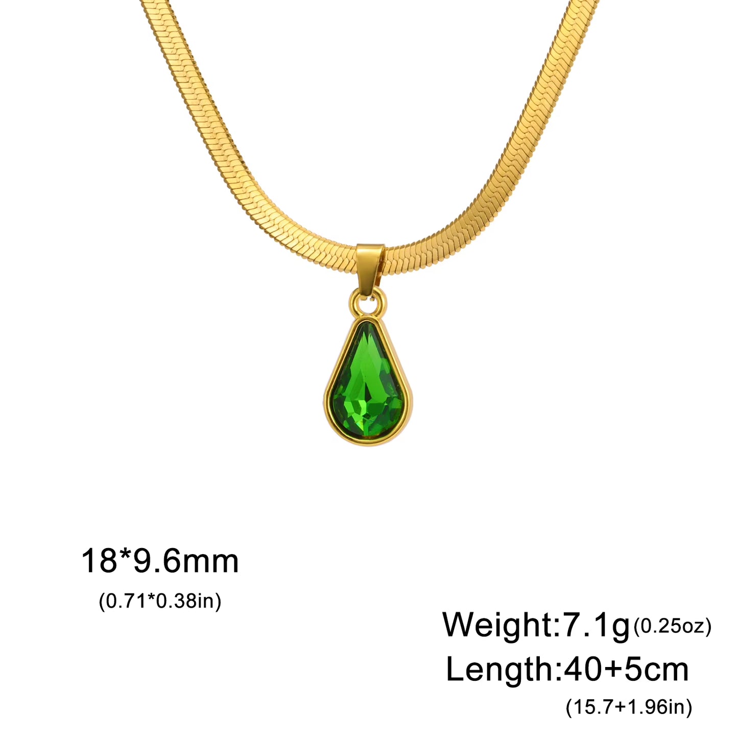 Crystal Water Drop Necklace