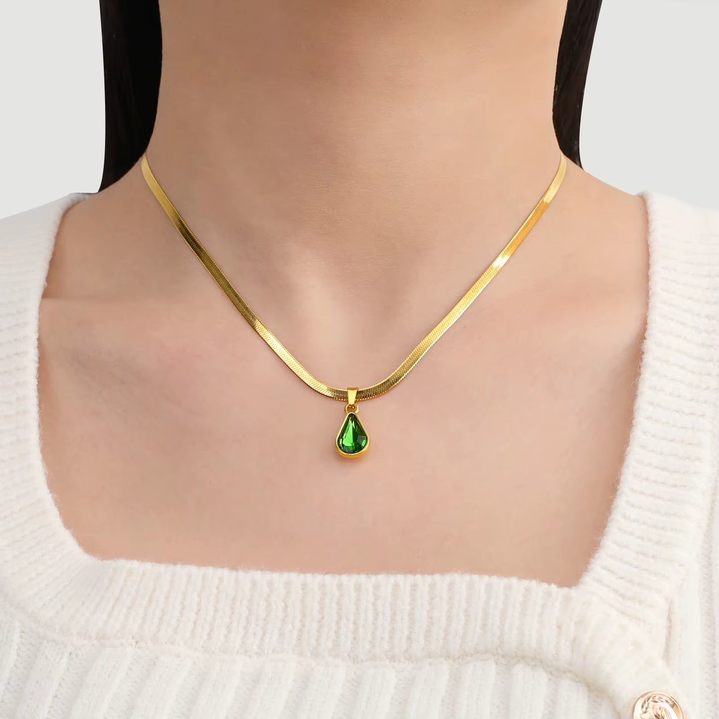 Crystal Water Drop Necklace