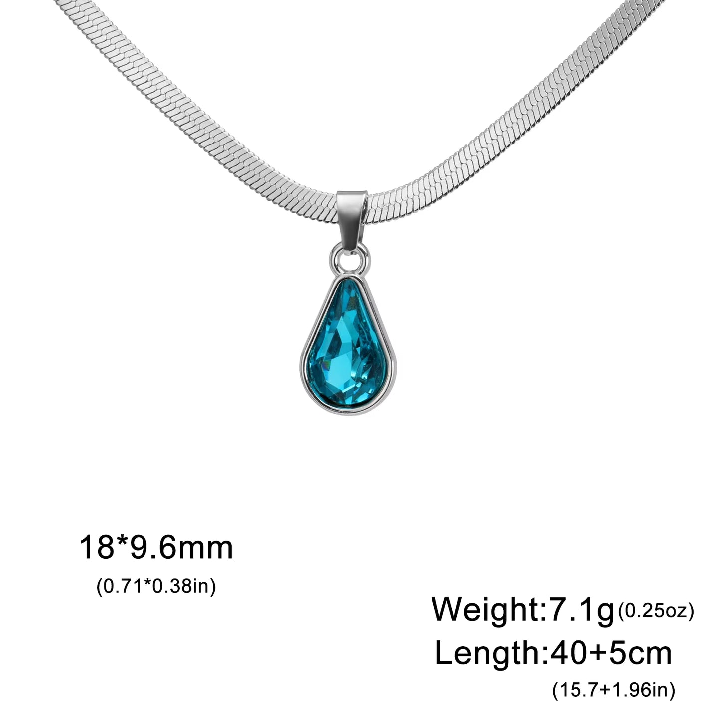 Crystal Water Drop Necklace