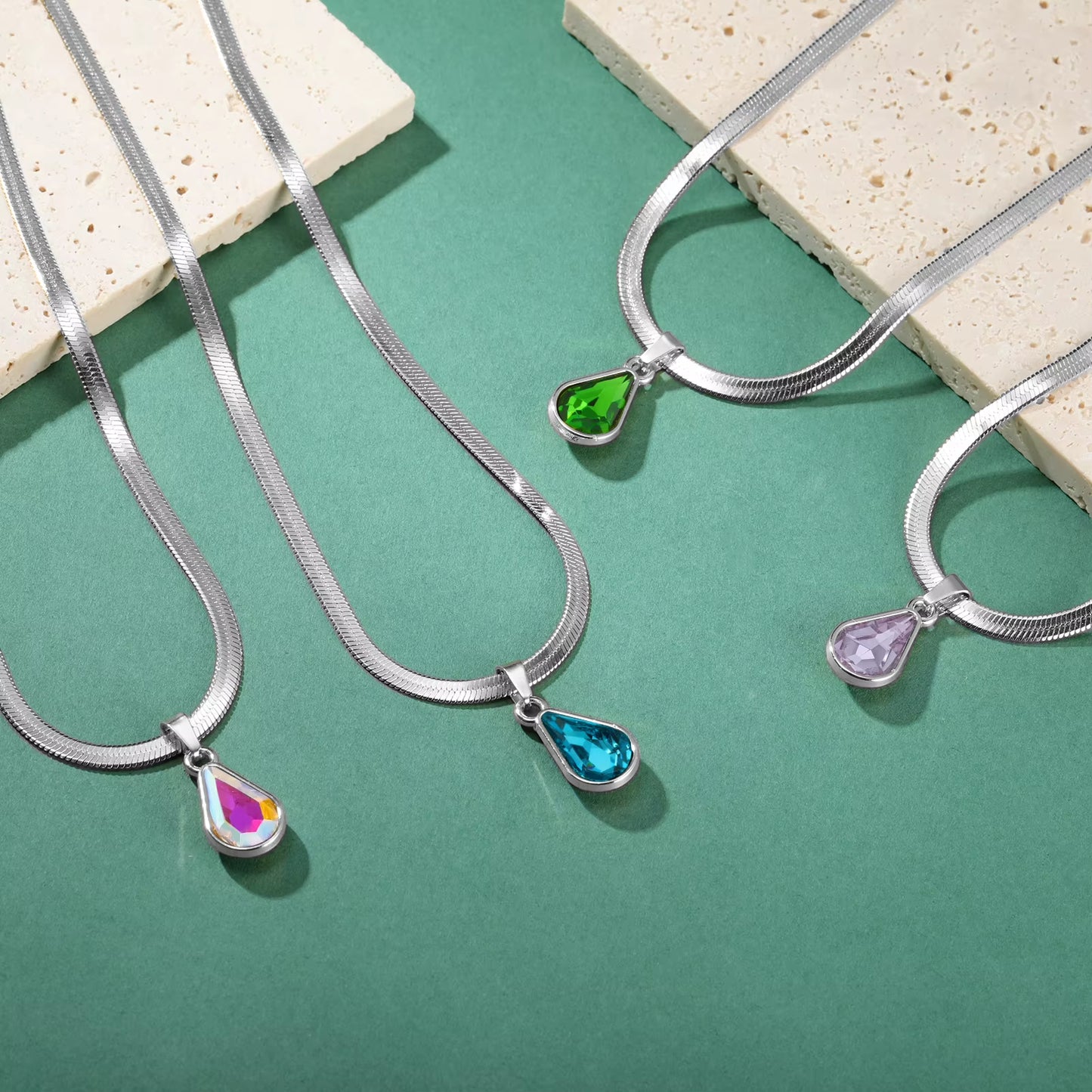 Crystal Water Drop Necklace