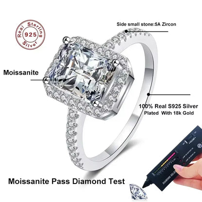 2 Carat Moissanite Diamond Ring 