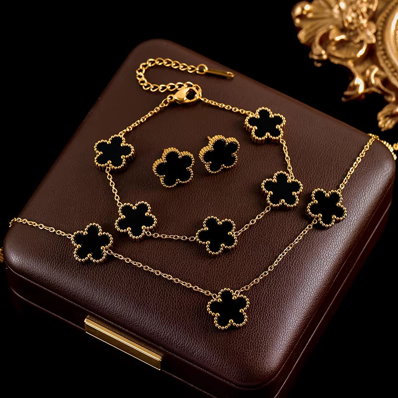 Five Leaf Clover Flower Set 